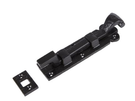 155mm Black Cranked Antique Fish Tail Bolt