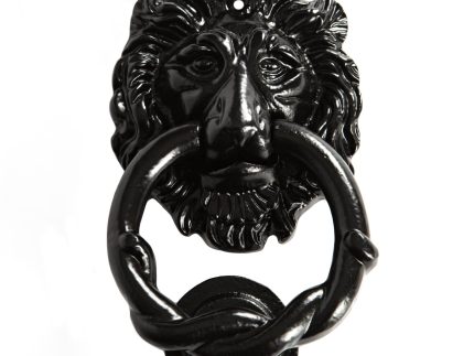 150mm Black Lion Head Door Knocker