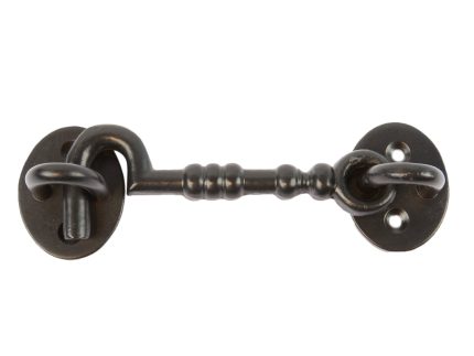 125mm Black Ornate Cabin Hook and Eye
