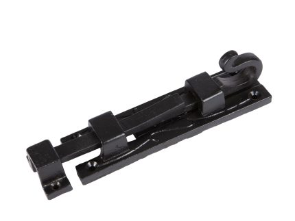 140mm Black Straight Shepherd's Crook Surface Bolt