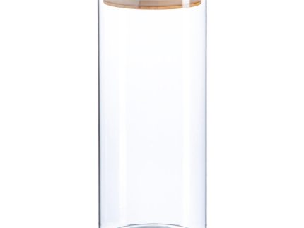 1.5L Scandi Storage Jar with Wooden Lid