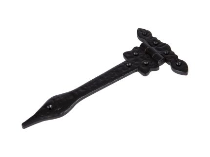 230mm Black Ornate T-Hinge