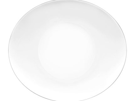 27cm White Prometeo Glass Dinner Plates - Pack of Six