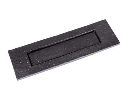 340mm x 100mm Black Rustic Letter Plate