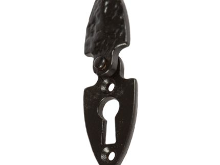 30mm x 55mm Black Arrowhead Escutcheon Plate with Cover