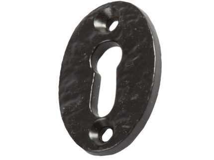35mm x 50mm Black Rustic Escutcheon Plate