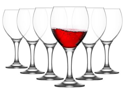 365ml Misket Red Wine Glasses - Pack of 6