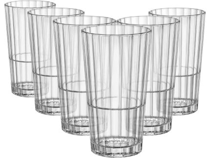 395ml Oxford Bar Stacking Highball Glasses - Pack of Six