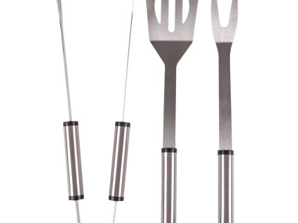 3pc Stainless Steel Barbecue Tool Set