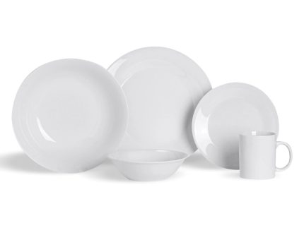 30pc White Dinner Set