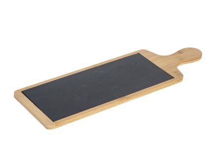 44.5cm x 14.5cm Slate Bamboo Serving Board
