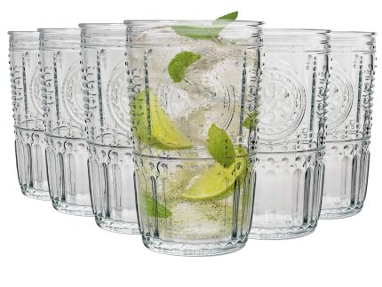 475ml Romantic Highball Glasses - Pack of Six