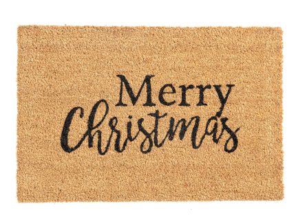 60cm x 40cm Merry Christmas Coir Door Mat