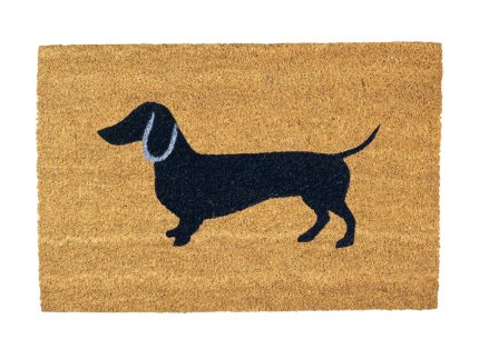 60cm x 40cm Sausage Dog Coir Door Mat