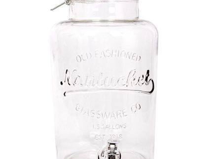 6.5L Glass Drinks Dispenser with Tap