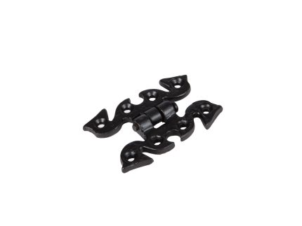 70mm Black Ornate Cabinet Hinge