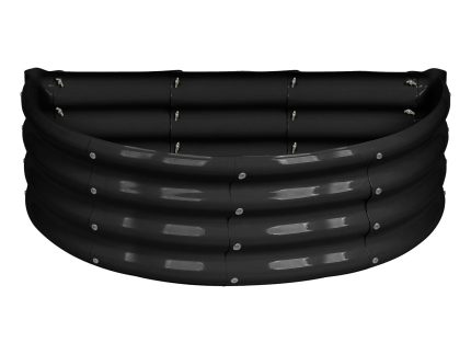 90cm x 45cm Semicircular Galvanised Steel Raised Garden Bed