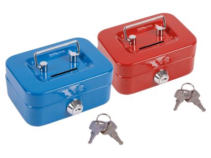 Assorted 11.5cm Metal Cash Box