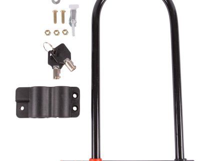 Black 18cm x 31cm Bike U-Lock