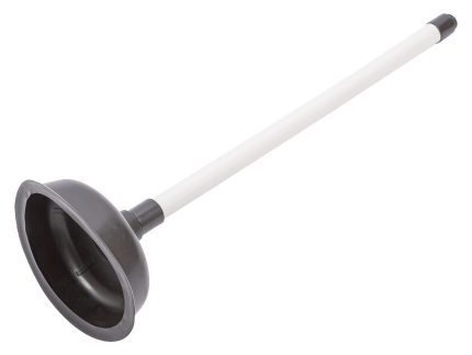 Black 14cm Plunger with Plastic Handle
