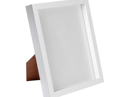 8 x 10 3D Box Photo Frame - White
