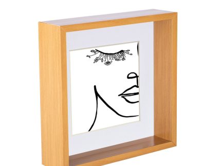 8 x 8 3D Deep Box Photo Frame with 6 x 6 Mount