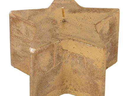 75 Hour Metallic Star Candle
