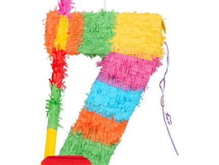 Large Number 7 Pinata Party Set