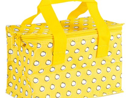 Mustard Polka Insulated Lunch Bag
