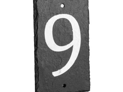 Number 9 Slate House Sign