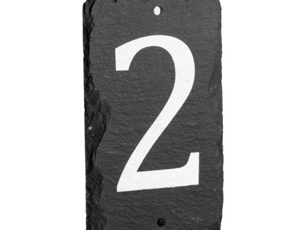 Number 2 Slate House Sign