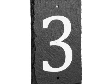 Number 3 Slate House Sign