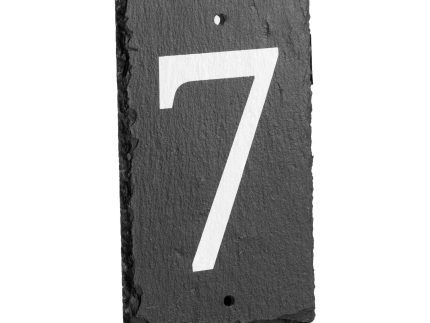 Number 7 Slate House Sign