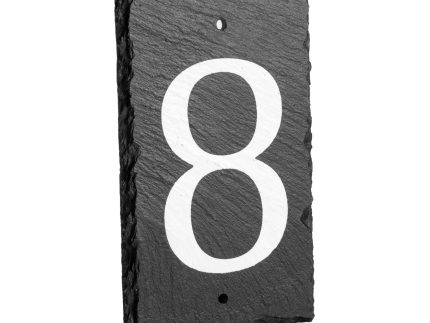 Number 8 Slate House Sign