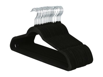 Non-Slip Velvet Hangers - 45cm - Pack of 25
