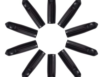 Olive Oil Bottle Pourer Dust Caps - Black - Pack of 10