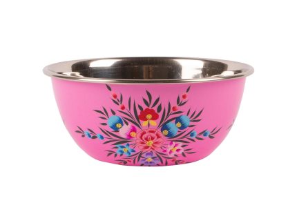 Pansy 18.5cm Stainless Steel Picnic Bowl