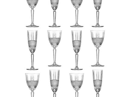 12 Piece Brillante Stemware Set