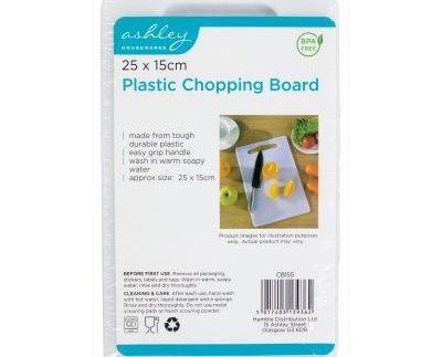 Plastic Chopping Board - White