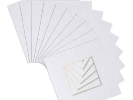 4 x 4 Picture Mounts for 8 x 8 Frame - Pack of 10
