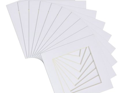 6 x 6 Picture Mounts for 8 x 8 Frame - Pack of 10