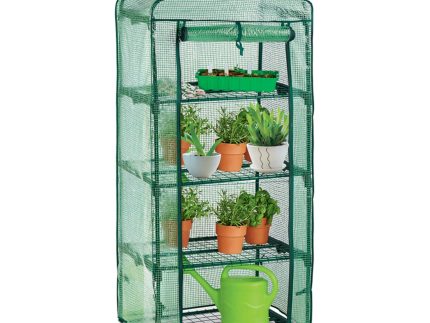Plastic 4 Tier Mini Greenhouse - 3ft x 6ft