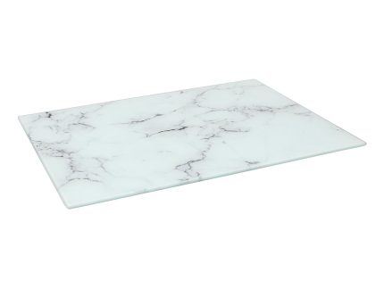 Rectangle Glass Chopping Board - 40cm x 30cm - Marble