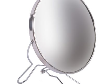 Silver 14cm Metal Folding Mirror