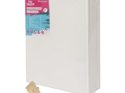 Stretched Canvas with Wooden Wedges - Pack of 5