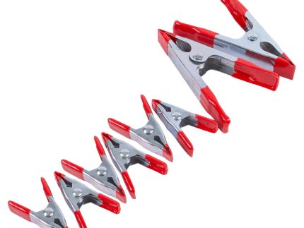 Silver Metal Spring Clamps - Pack of 8