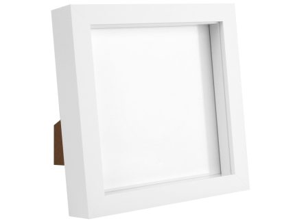 6 x 6 White 3D Box Photo Frame