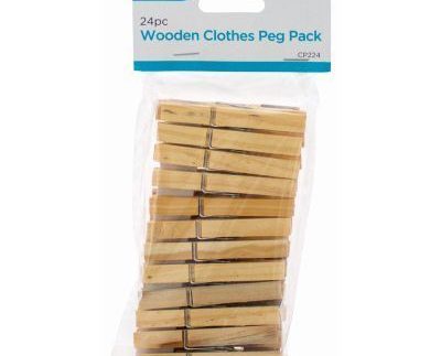 Wooden Clothes Pegs - 7.5cm