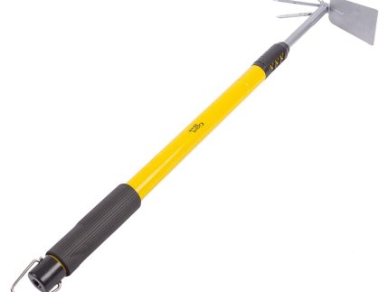 Yellow 66-96cm Carbon Steel Telescopic Garden Weeder